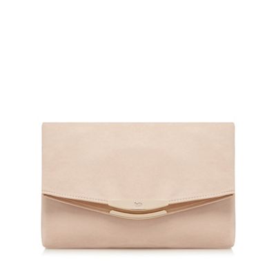 Natural 'Polly' oversized clutch bag